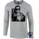 camiseta manga longa Infantil até Plus size exterminador do futuro terminator arnold schwarzenegger