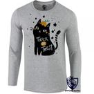 camiseta manga longa Infantil até Plus size Halloween Cat trick treat gato doce travessura camiseta manga longa Infantil até Plus size Halloween Cat trick treat gato doce travessura