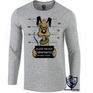 camiseta manga longa Infantil até Plus size Pluto preso prisão cachorro camiseta manga longa Infantil até Plus size Pluto preso prisão cachorro