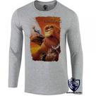 camiseta manga longa Infantil até Plus size Rei Leão Lion King Mufasa Simba Africa camiseta manga longa Infantil até Plus size Rei Leão Lion King Mufasa Simba Africa