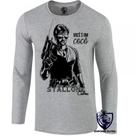 camiseta manga longa Infantil até Plus size Stallone Cobra você é um cocô camiseta manga longa Infantil até Plus size Stallone Cobra você é um cocô