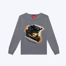 Camiseta Manga Longa Infantil Menino Kyly 1000834 Cinza
