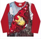 Camiseta manga longa infantil meninos heróis
