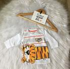 Camiseta manga longa infantil moda bebê meia estação