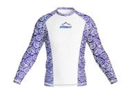 Camiseta Manga Longa Infantil Moda Praia Uv 50 Verão Bco