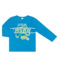 Camiseta Manga Longa Infantil Play Rovitex Kids Azul