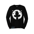 Camiseta Manga Longa Itachi Uchiha Blusa Preta Naruto Anime Camiseta Manga Longa Itachi Uchiha Blusa Preta Naruto Anime