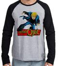 Camiseta Manga Longa Jonny Quest casaco Camiseta Manga Longa Jonny Quest casaco