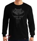 Camiseta Manga Longa Justiceiro Punisher Camisa Caveira Geek