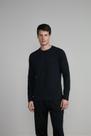 Camiseta Manga Longa Malha Slim Fit - Preto