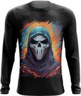 Camiseta Manga Longa Máscara de Fantasma Ghost 3