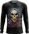 Camiseta Manga Longa Máscara de Fantasma Ghost 7 Camiseta Manga Longa Máscara de Fantasma Ghost 7