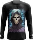 Camiseta Manga Longa Máscara de Fantasma Ghost 8 Camiseta Manga Longa Máscara de Fantasma Ghost 8