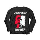 Camiseta Manga Longa Masculina Clube da Luta Cinema Camiseta Manga Longa Masculina Clube da Luta Cinema