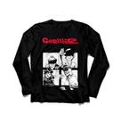 Camiseta Manga Longa Masculina Gorillaz Humanz