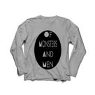 Camiseta Manga Longa Masculina Of Monsters And Men Camiseta Manga Longa Masculina Of Monsters And Men
