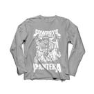 Camiseta Manga Longa Masculina Pantera Metal