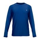 Camiseta Manga Longa Masculina Proteção UV Azul Marinho