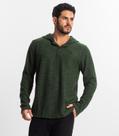Camiseta Manga Longa Masculino Com Capuz Diametro Verde