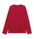 Camiseta Manga Longa Meia Malha Diametro Vermelho