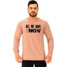 Camiseta Manga Longa Moletinho MXD Conceito All We Have Is Now Camiseta Manga Longa Moletinho MXD Conceito All We Have Is Now