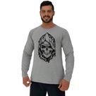 Camiseta Manga Longa Moletinho MXD Conceito Death Skull