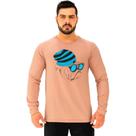 Camiseta Manga Longa Moletinho MXD Conceito Pug Hipster Camiseta Manga Longa Moletinho MXD Conceito Pug Hipster