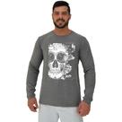 Camiseta Manga Longa Moletinho MXD Conceito Scribbled Skull