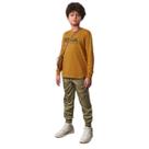 Camiseta Manga Longa Mostarda Lamon 30698