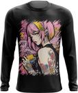 Camiseta Manga Longa Mulher Tatuada Tatoo Style 1
