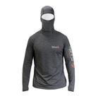 Camiseta Manga Longa Ninja Com Proteção Rosto e Touca Mescla - Fishing Company