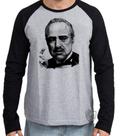 Camiseta Manga Longa Poderoso Chefão Corleone