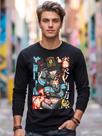 Camiseta Manga Longa Premium Anime Fire Force Tamanho:PPCor:Preto Camiseta Manga Longa Premium Anime Fire Force Tamanho:PPCor:Preto