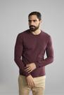 Camiseta Manga Longa Premium Malha Slim Fit - Vinho
