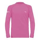 Camiseta Manga Longa Puma Proteção Solar UV50+ Infantil - Rosa Claro - 10