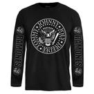 Camiseta Manga Longa Ramones Masculina e Feminina Rock Clássico 100 Algodão Estampa Banda