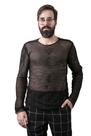 Camiseta Manga Longa Rede Preta - Estilo Ousado e Moderno Camiseta Manga Longa Rede Preta - Estilo Ousado e Moderno