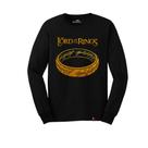 Camiseta Manga Longa Senhor Dos Anéis Estamp Dourada Hobbits Camiseta Manga Longa Senhor Dos Anéis Estamp Dourada Hobbits