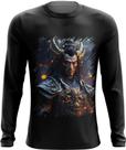 Camiseta Manga Longa Shogun Espectral Trevas Japão Era Edo 6 Camiseta Manga Longa Shogun Espectral Trevas Japão Era Edo 6