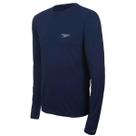 Camiseta Manga Longa Speedo Proteção UV50 Masculina Marinho -