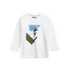 Camiseta Manga Longa Tigor T Tigre Baby Estampa Branco