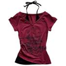 Camiseta MANGMAO Emo Grunge Y2K, estampada para bebês, camiseta curta feminina