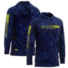 Camiseta Mar Negro Sublimada com Capuz Blue (Tamanho Especial, +50UV)