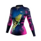 Camiseta Mar Negro Sublimada - Tucunare Rosa Camiseta Mar Negro Sublimada - Tucunare Rosa