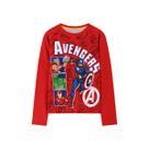 Camiseta Marvel Avengers Estampa Frente Costas 4 a 10 anos -