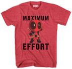 Camiseta Marvel Deadpool Chibi Maxiumum Effort para homens