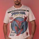 Camiseta marvel homem aranha hq - piticas original tamanho:mcor:off white