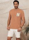 Camiseta masc. bolso estampado Tendenza