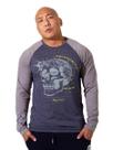 Camiseta Masc. Ml Kvra Broken Basic - Azul Marinho