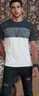 Camiseta masc. verde militar Tendenza